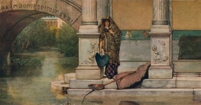 Pescando, 1875 de Lawrence Alma Tadema
