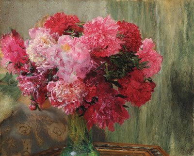 Peonías japonesas de Lawrence Alma Tadema