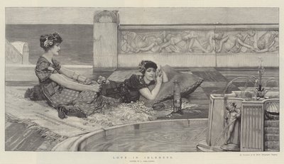 Amor en la ociosidad de Lawrence Alma Tadema