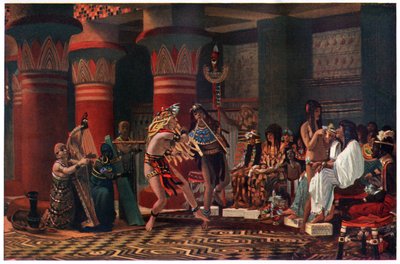 Pasatiempo en el Antiguo Egipto Hace Tres Mil Años, ilustración de 
