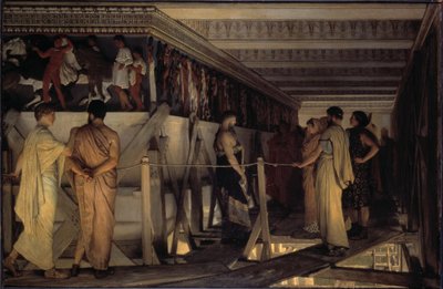 Fidias y el friso del Partenón, Atenas, 1868 de Lawrence Alma Tadema