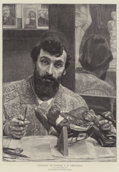 Retrato de Signor G B Amendola de Lawrence Alma Tadema