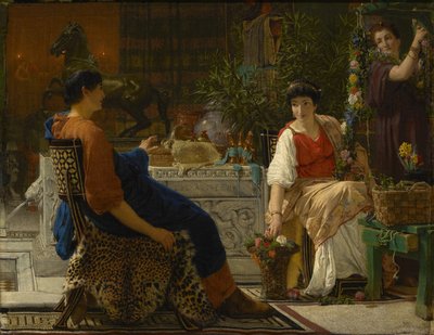 Preparativos para las festividades de Lawrence Alma Tadema