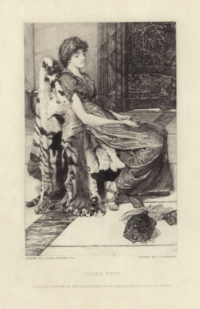 Mascotas Tranquilas de Lawrence Alma Tadema