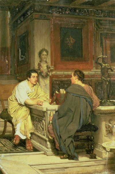 La charla de Lawrence Alma Tadema
