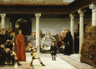 La educación de los hijos de Clodoveo de Lawrence Alma Tadema