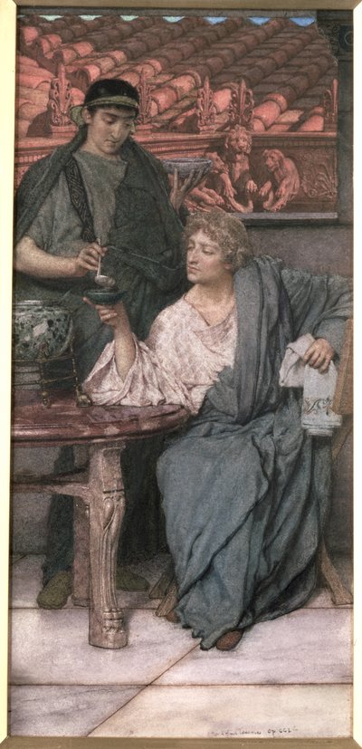 Los Catadores de Vino Romanos de Lawrence Alma Tadema
