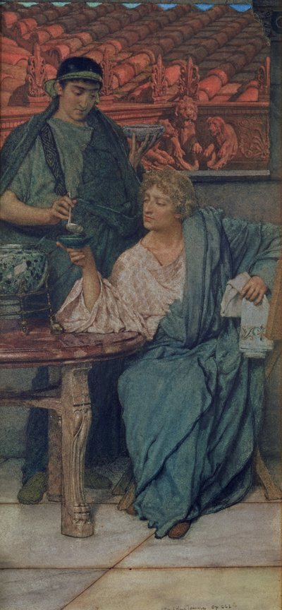 Los Catadores de Vino Romanos de Lawrence Alma Tadema