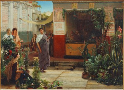 El mercado de flores de Lawrence Alma Tadema