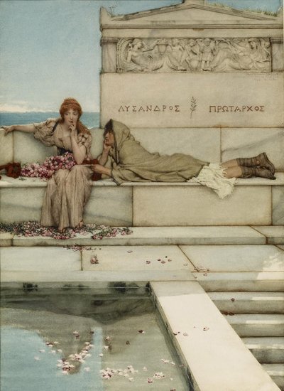 Xanthe y Phaon, 1883 de Lawrence Alma Tadema