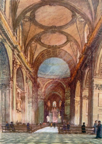 La Nave, mirando al Este (litografía en color) de Lawrence Deller