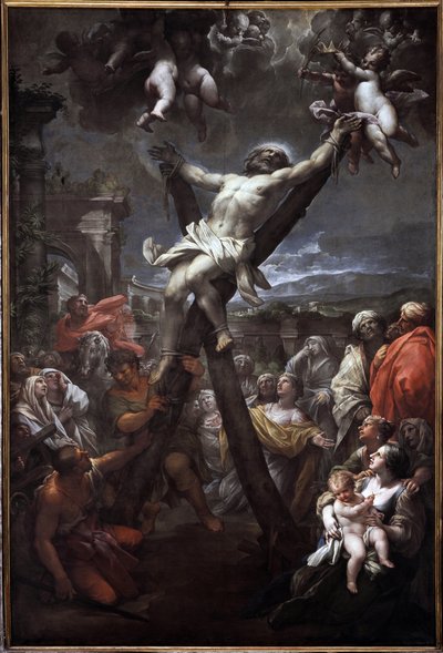 San Andrés crucificado de Lazzaro Baldi