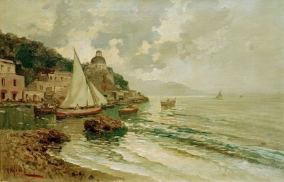 Costa Adriática de Verano con Barcos de Pesca de Lazzaro Pasini