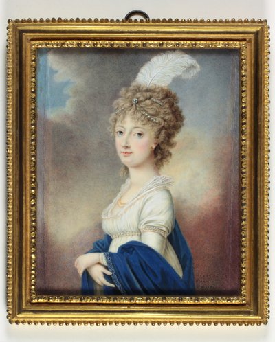 Marie-Therese-Charlotte, duquesa de Angulema (esmalte) de Le Chevalier De Beaumont