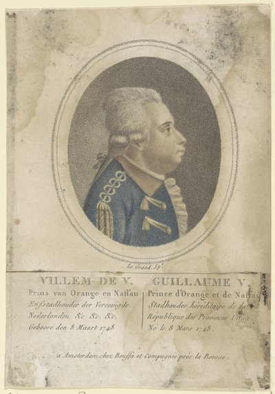 Retrato de Guillermo V, Príncipe de Orange-Nassau de Le Grand