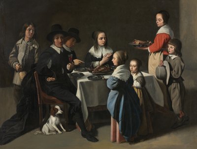 Una comida familiar, c.1645-55 de Le Nain Brothers