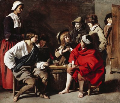 Los jóvenes jugadores de cartas de Le Nain Brothers