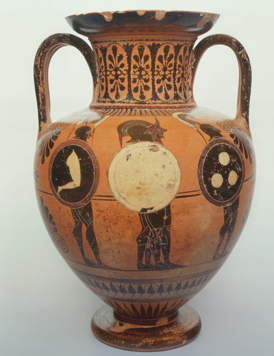 Ánfora de figuras negras, 515-490 a.C. de Leagros Group