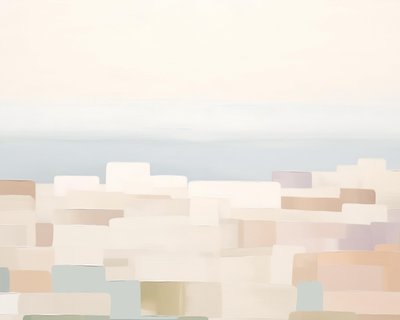 Ocean Blocks, c.2023 (técnica mixta) de Leah Straatsma