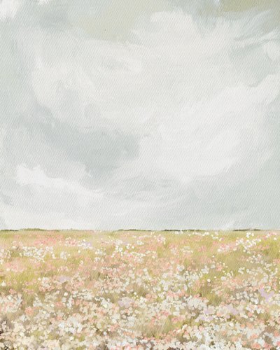 Los campos en ciernes, c.2023 (técnica mixta) de Leah Straatsma