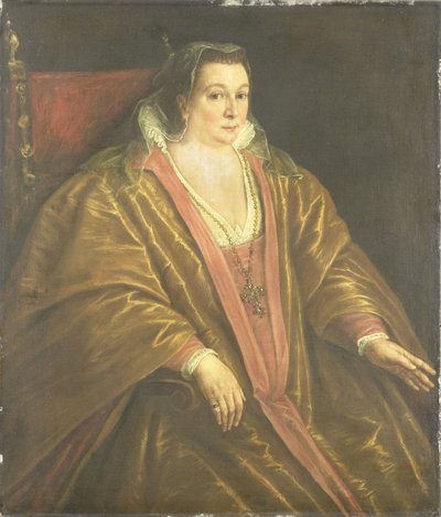 Retrato de mujer, probablemente Morosina Morosini, esposa de Marino Grimani, dux de Venecia de Leandro Bassano (workshop of)