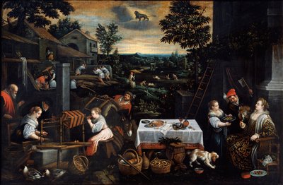Julio de la serie Las Estaciones, finales del siglo XVI o principios del XVII de Leandro Bassano