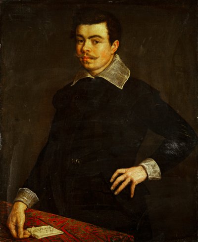 Retrato de Daniel Hopffer (sobre lienzo) de Leandro Bassano