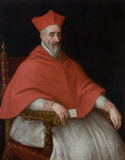 Retrato de un Cardenal Giovanni Dolfin 1545-1622 de Leandro Bassano