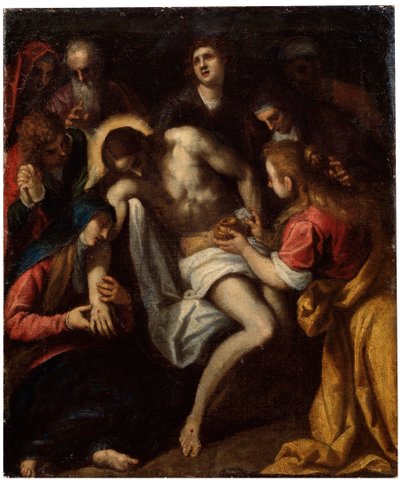 El Llanto sobre Cristo, finales del siglo XVI o principios del siglo XVII de Leandro Bassano