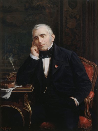 Retrato del dramaturgo y libretista Eugène Scribe 1791-1861, 1863 de Lecomte Vernet