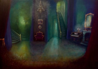 Arsenic and Old Lace, 2024 (óleo sobre lienzo) de Lee Campbell