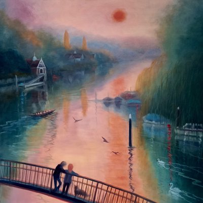 Mañana de Verano, Isla Eel Pie, Twickenham, 2021 de Lee Campbell