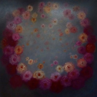Tributo a Rose, 2024 (óleo sobre lienzo) de Lee Campbell