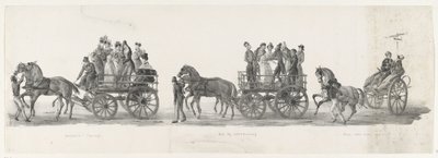 Invitación a un concierto, el baile y estudiantes borrachos, 1835 Concierto de invitación / Baile en Inteekening / Deus nobis haec otia fecit (título sobre objeto) Las actuaciones individuales que ascienden en poder de S.H. Estudiantes del Leidsche Hoogesc de Leendert Springer (I)
