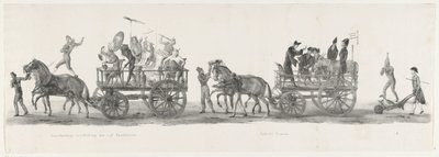 Cinco facultades y una promoción pública, 1835 Representación simbólica de las cinco Facultades / Promoción Pública (título sobre objeto) Las actuaciones individuales que ascienden en poder de S.H. Estudiantes de Leidsche Hoogeschool el 9 de febrero: 1 de Leendert Springer (I)