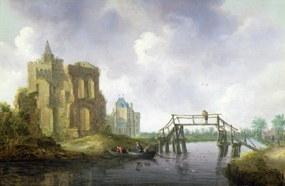 El puente en Heemstede, fuera de Haarlem de Leendert or Leonard Knijff