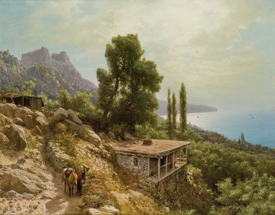 Cerca de Ay-Petri en Crimea, 1890 de Lef Feliksovich Lagorio