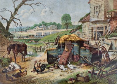Pasado y presente, c.1860 (grabado en madera sobre papel) de Leighton Bros