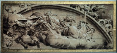 Ciclo del carro de Apolo: la Tarde o Alegoría del invierno. Dibujo en tinta negra de Lelio Orsi (1511-1587). Siglo XVI. París, Museo del Louvre de Lelio Orsi da Novellara