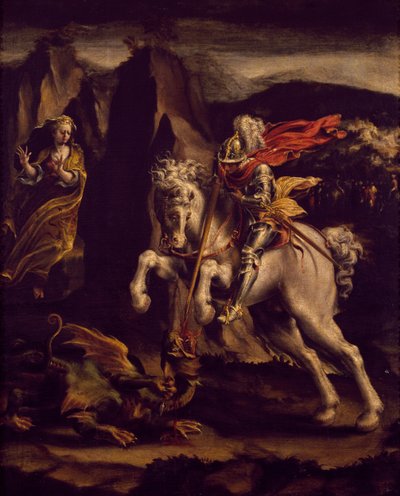 San Jorge y el dragón de Lelio Orsi da Novellara