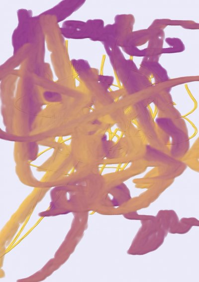 Flujo abstracto vibrante de Lembayung senja studio [Vintage Poster]