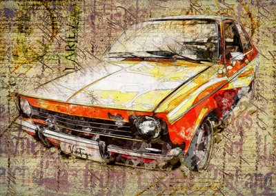 Arte de coches clásicos de Lembayung senja studio [Vintage Poster]