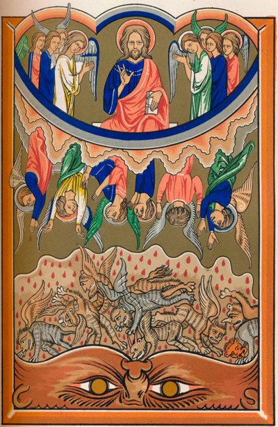 La caída de los ángeles rebeldes de Lemercier