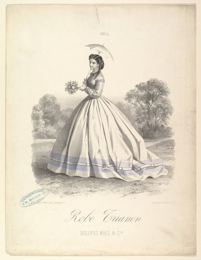 Robe Trianon, Dollfus Mieg & Cie, 1865 de Lemercier et Compagnie