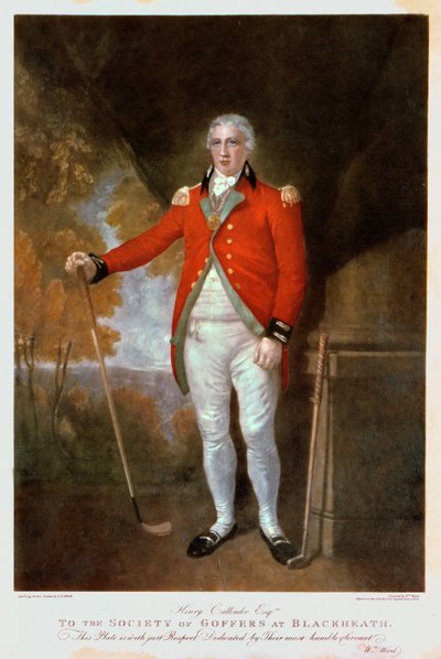 Retrato de Henry Callender, grabado por Walter Alfred Cox (1862-p.1894) (mezzotinta coloreada) de Lemuel Francis Abbott