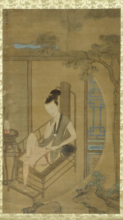 Mujer fantaseando, dinastía Qing, período Kangxi, c.1700-22 de Leng Mei