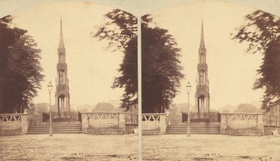 Grupo de 8 vistas estereográficas tempranas de monumentos, memoriales y tumbas británicas, 1850s-1910s de Lennie