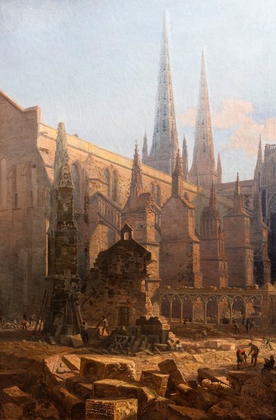 El claro de la catedral de San Andrés, detalle.1865 (Óleo sobre lienzo) de Leo Drouyn