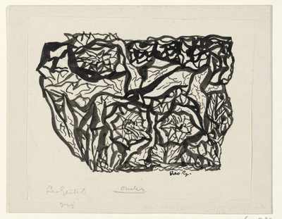 Arbusto de flores de Leo Gestel (signed by artist)