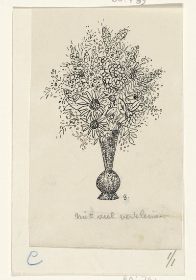Florero de Leo Gestel (signed by artist)